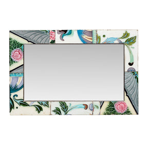 Art Deco Mirror Made From Old Peranakan Ceramic Tiles