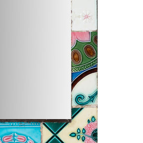 Mirror Made From Old Japanese Ceramic Tiles