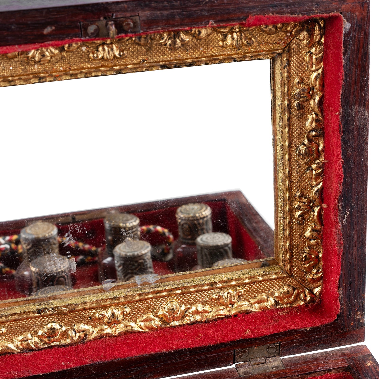 Rosewood Scent Bottle Box From Lucknow - 19th Century