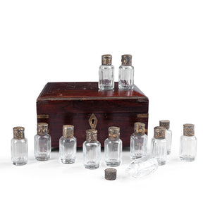 Rosewood Scent Bottle Box From Lucknow - 19th Century