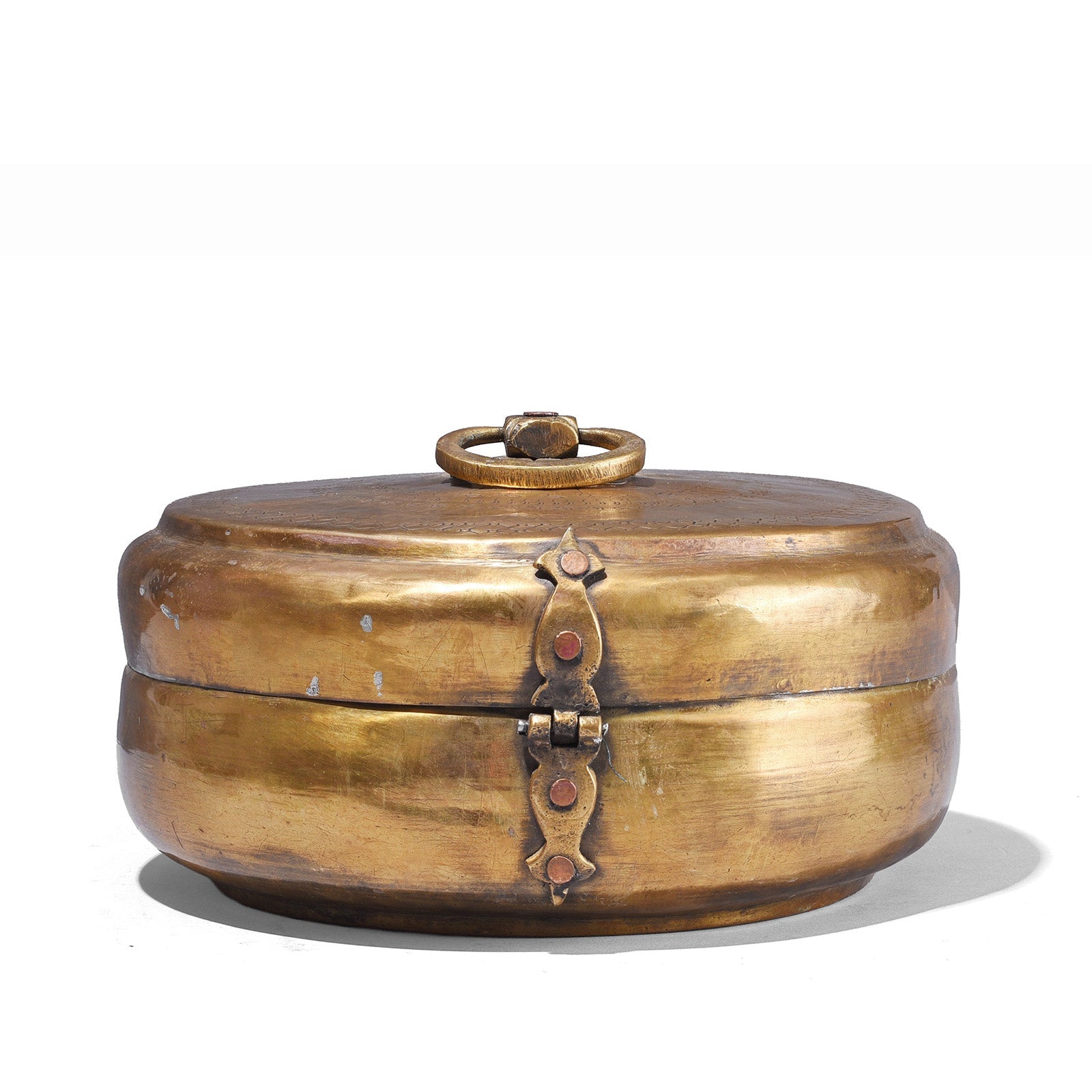 Brass Indian Chapati Box - Ca 1900