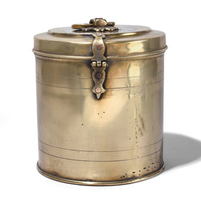 Vintage Brass Food Caddy From Bombay - Ca 1920