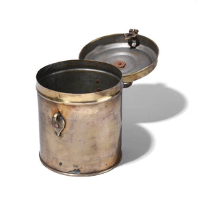 Vintage Brass Food Caddy From Bombay - Ca 1920