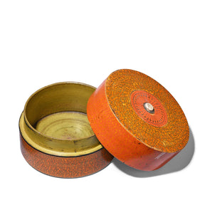 Spotted Lacquer Pot From Barmer - 19th Century