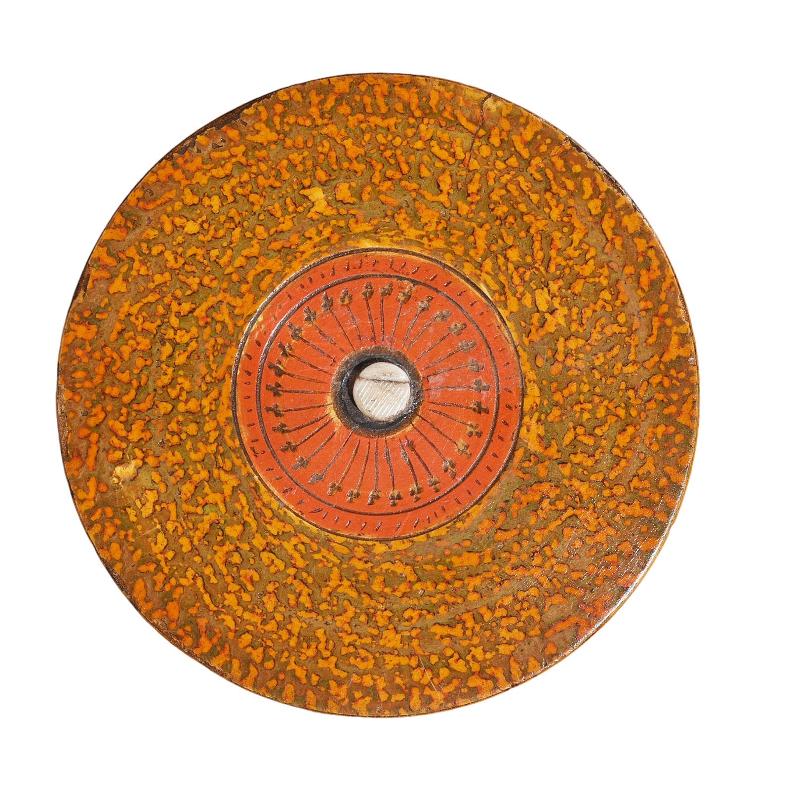 Spotted Lacquer Pot From Barmer - 19th Century