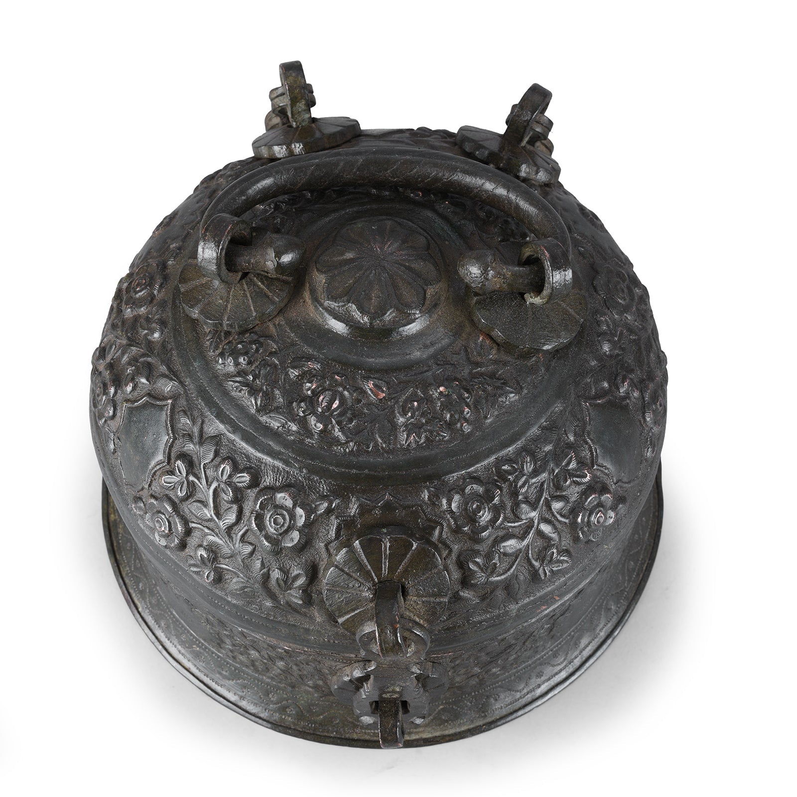Tinned Copper Paan Box From Kashmir - Late 19th Century