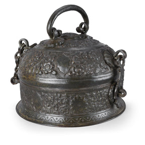 Tinned Copper Paan Box From Kashmir - Late 19th Century