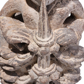 Carved Teak Musician Panel From Gujarat - 19th Century