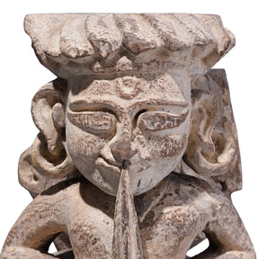 Carved Teak Musician Panel From Gujarat - 19th Century