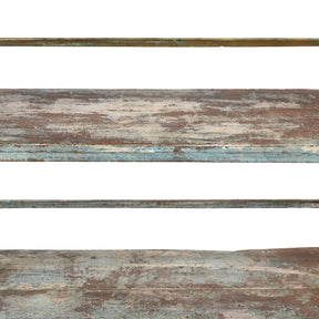 Painted Indian Teak Shelf - Ca 1920