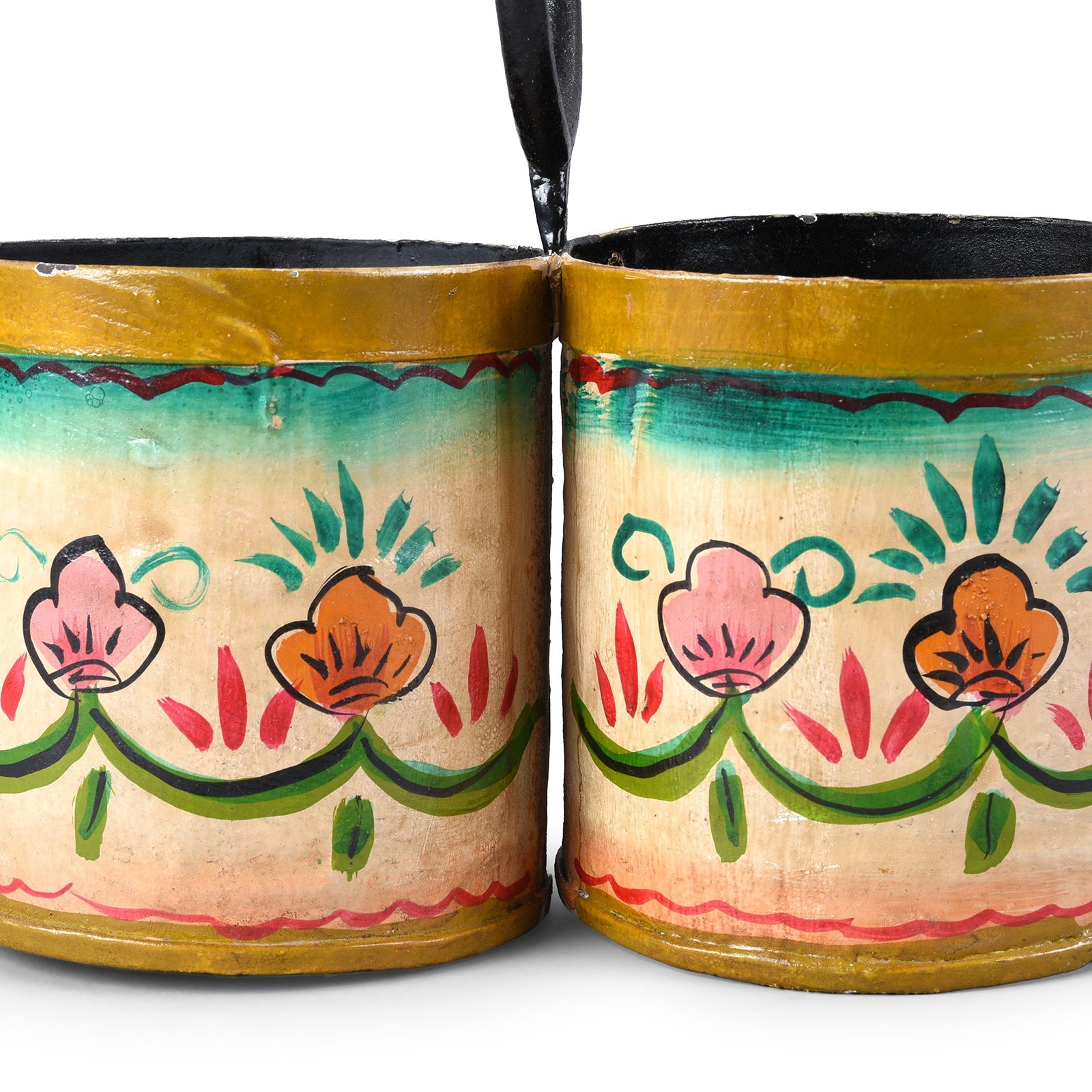 Painted 2 Way Planter (Old Bottle Carrier)