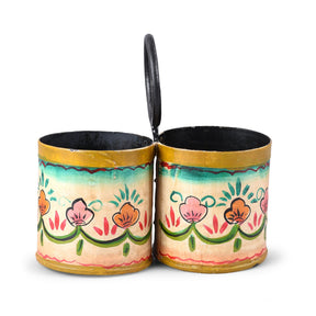 Painted 2 Way Planter (Old Bottle Carrier)