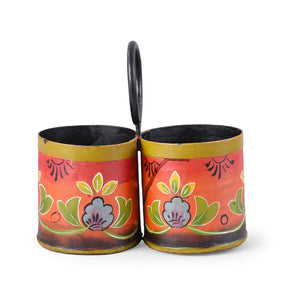 Painted 2 Way Planter (Old Bottle Carrier)