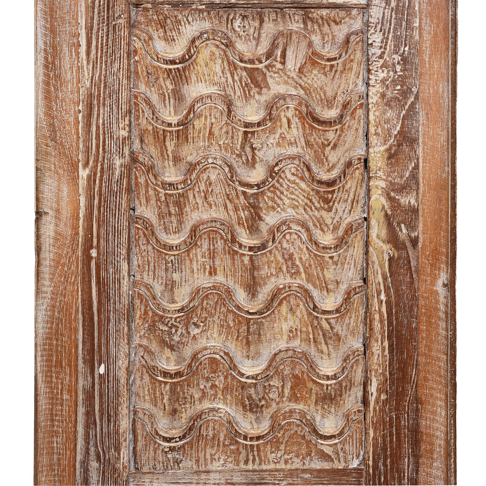 Bedside Cabinet Made From Reclaimed Carved Teak