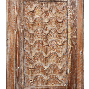 Bedside Cabinet Made From Reclaimed Carved Teak