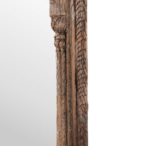 Carved Window Mirror From Madhya Pradesh - 19th Century