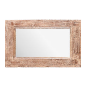Small Rustic Indian Reclaimed Wood Teak Mirror