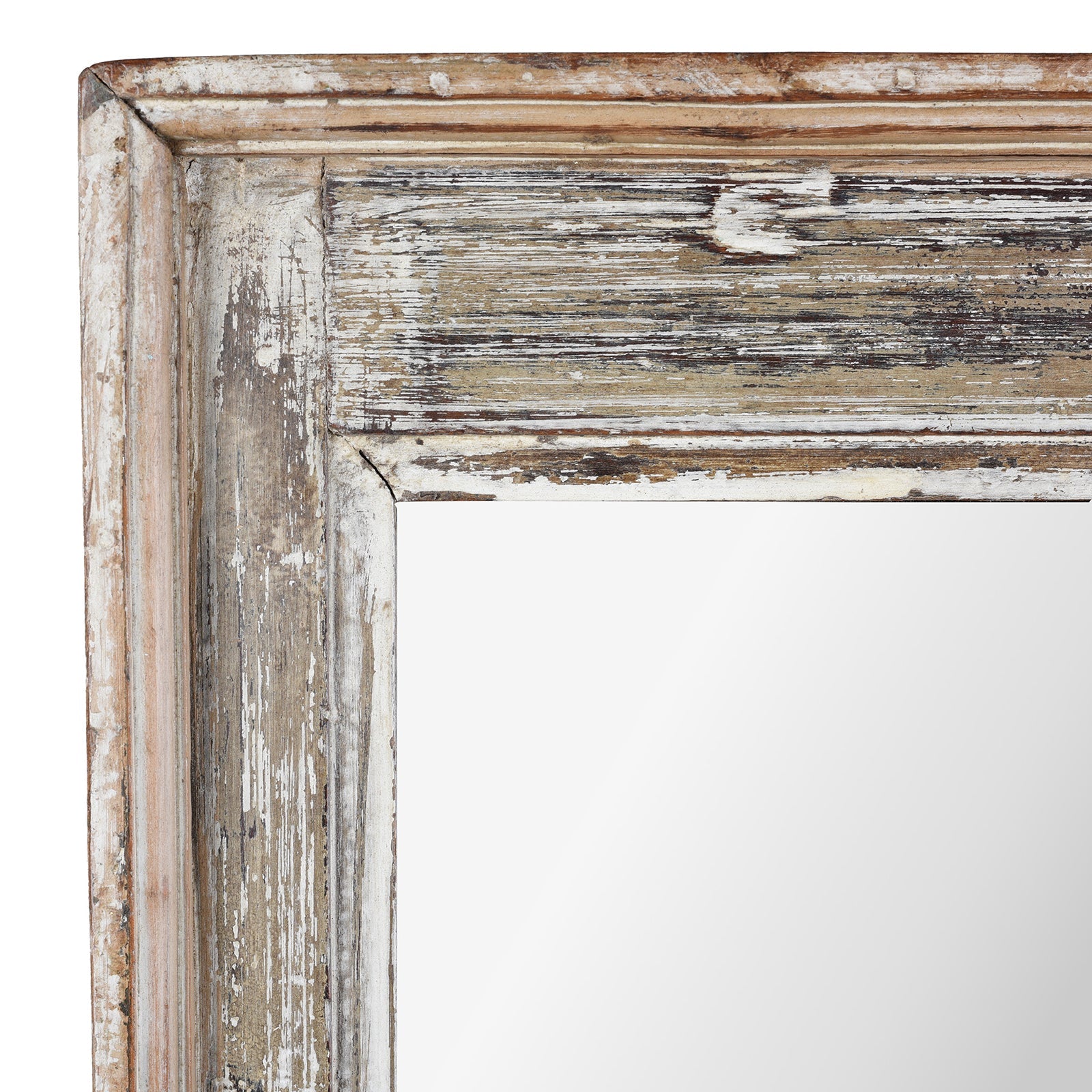 Small Rustic Indian Reclaimed Teak Wood Mirror