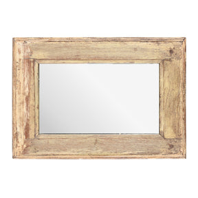 Small Rustic Indian Reclaimed Wood Teak Mirror