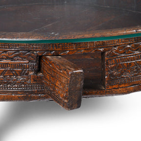 Chakki Coffee Table From Rajasthan - 19th Century