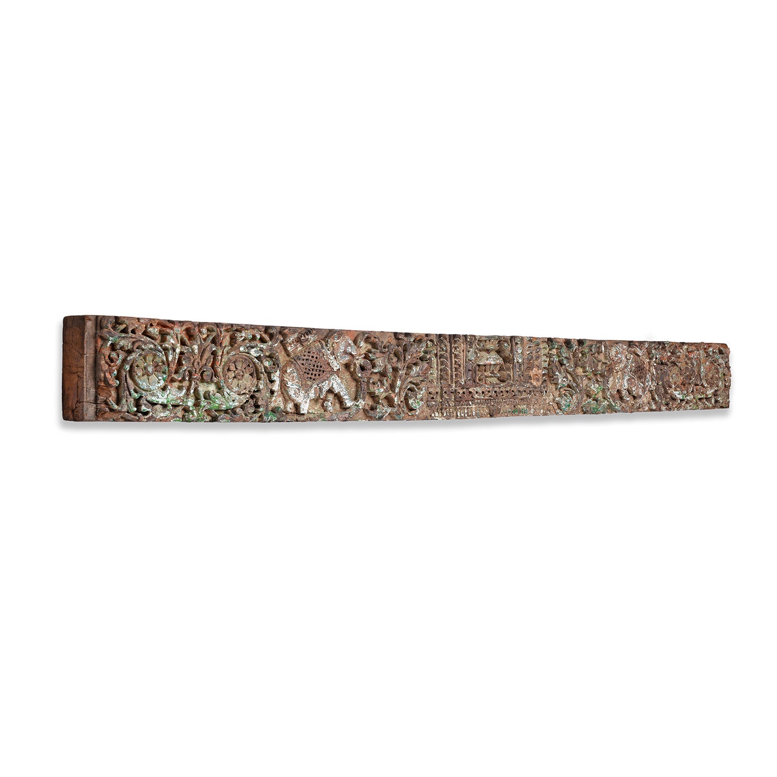 Carved Kalaśa Lintel Panel From Gujarat - 19th Century