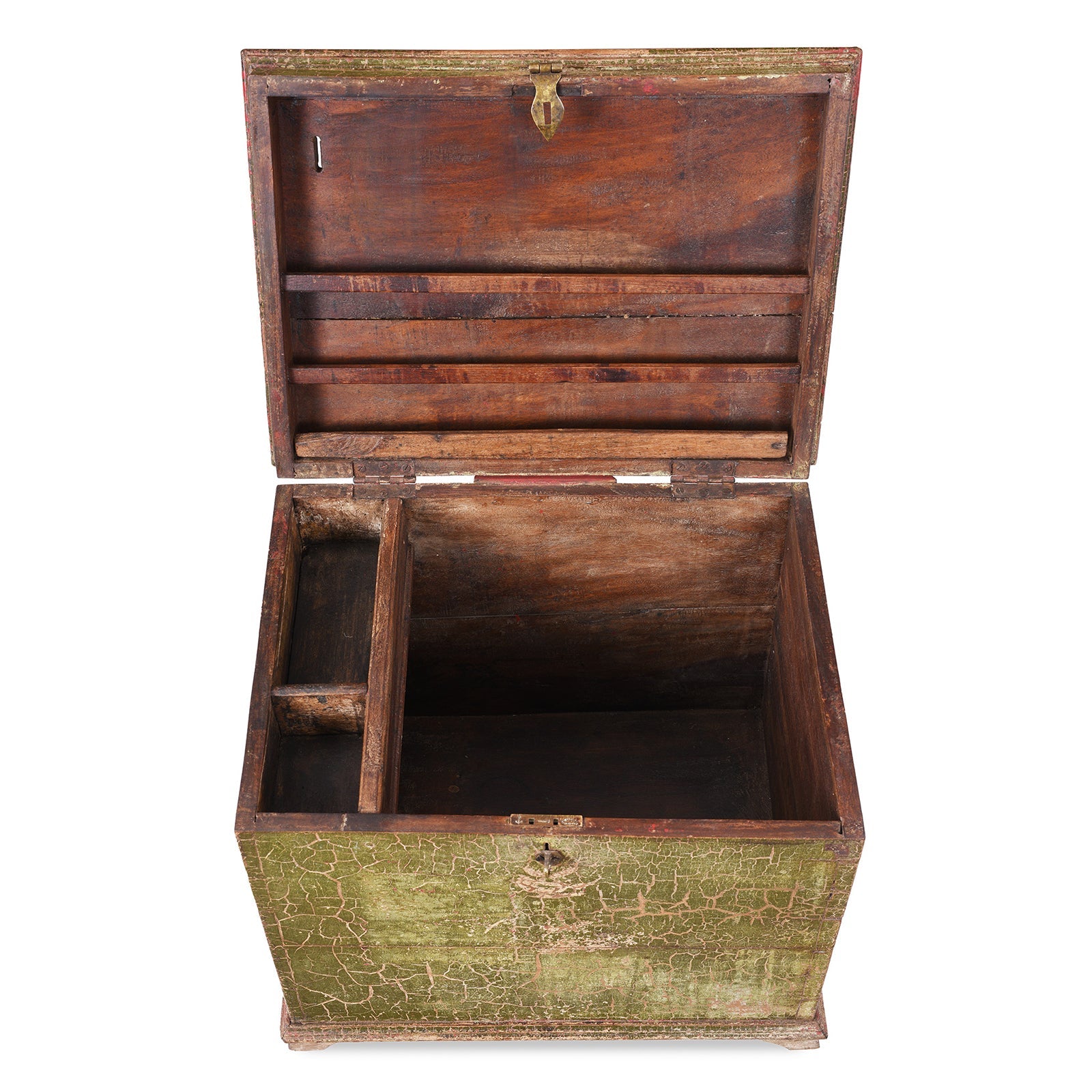 Teak Money Box Chest - 19th Century