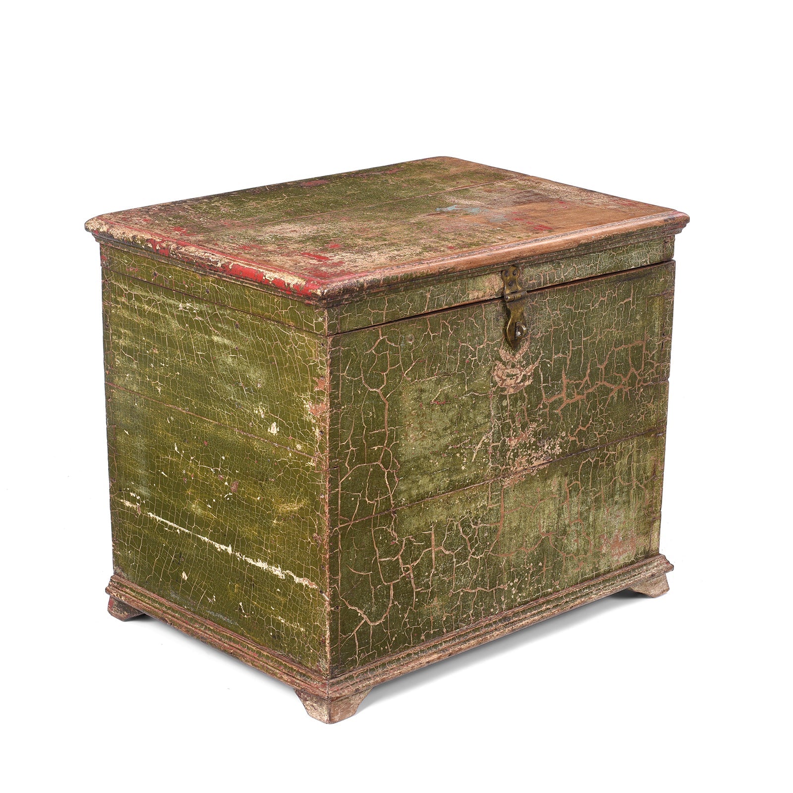 Teak Money Box Chest - 19th Century