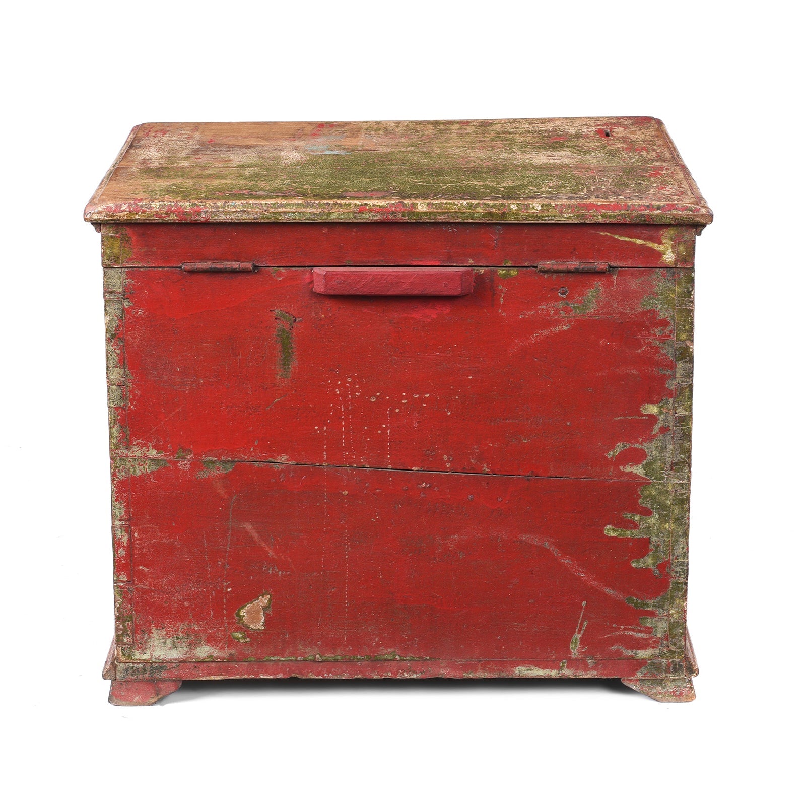 Teak Money Box Chest - 19th Century
