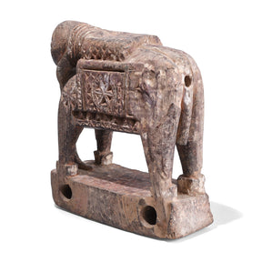 Indian Tribal Elephant Figurine - 19th Century