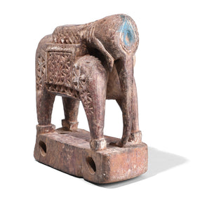 Indian Tribal Elephant Figurine - 19th Century