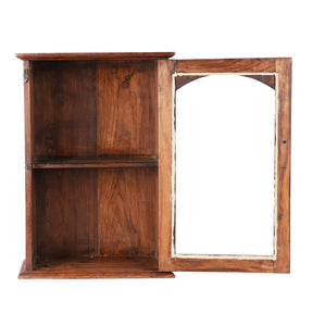 Glazed Teak Wall Cabinet From Gujarat - Ca 1930