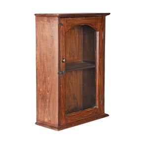 Glazed Teak Wall Cabinet From Gujarat - Ca 1930