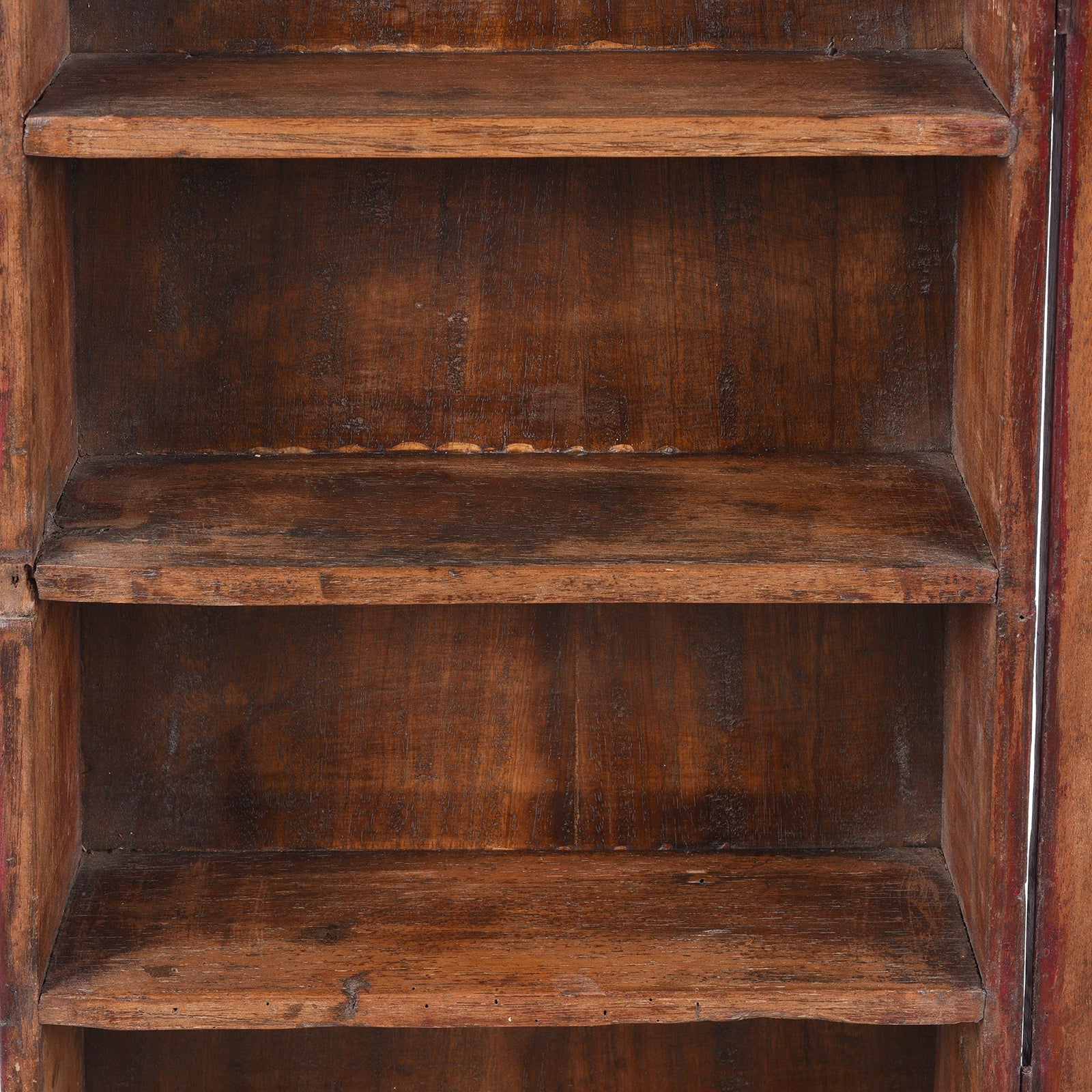 Tall Teak Glazed Wall Cabinet - Ca 1930