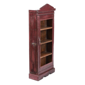 Tall Teak Glazed Wall Cabinet - Ca 1930
