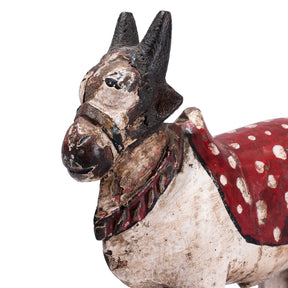Painted Indian Nandi Bull Figurine - Ca 1920