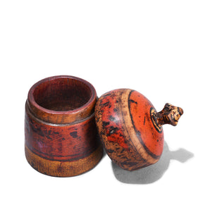 Lacquer Pot From Rajasthan - Ca 1920