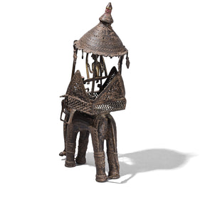 Bastar Brass Elephant From Chhattisgarh - 19th Century