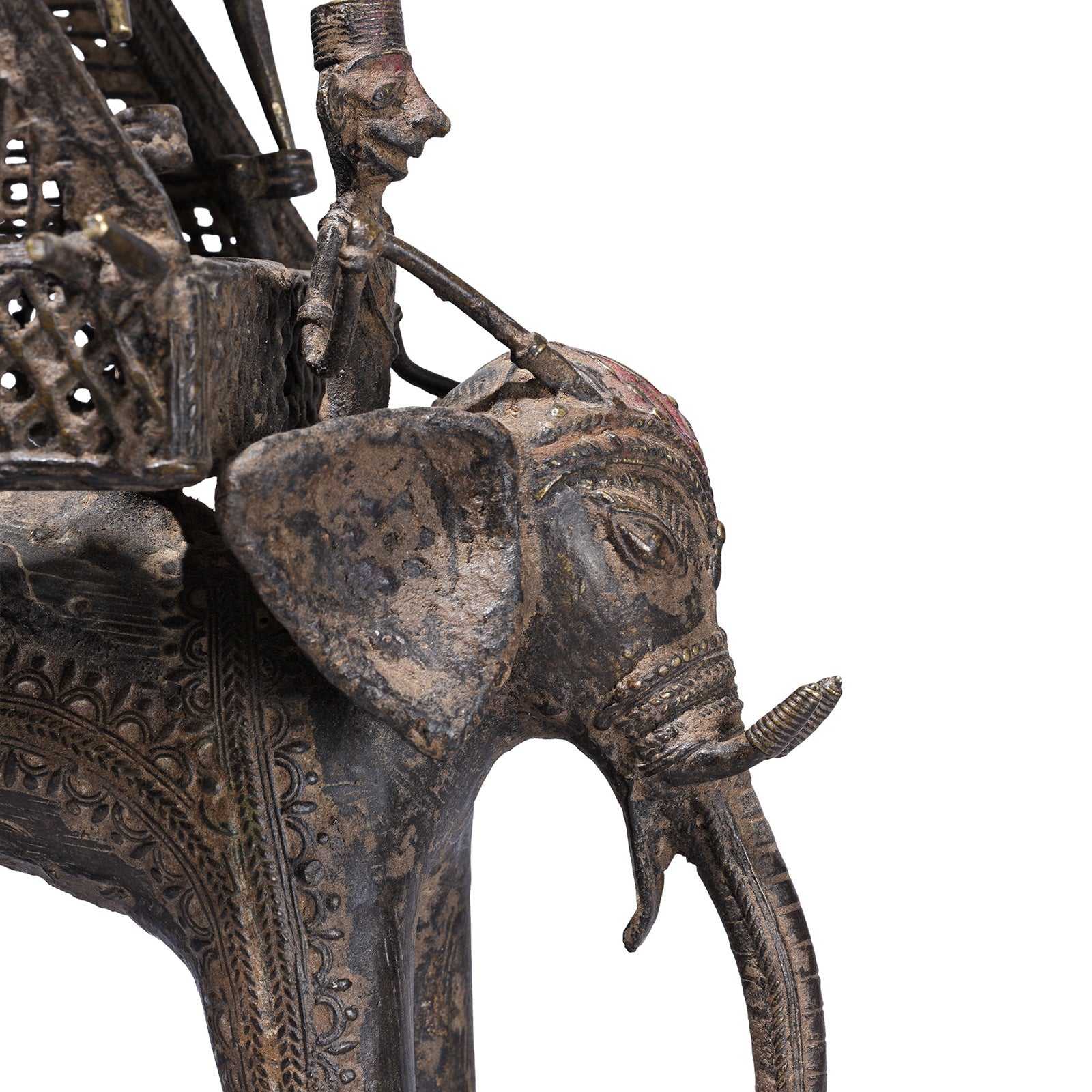 Bastar Brass Elephant From Chhattisgarh - 19th Century