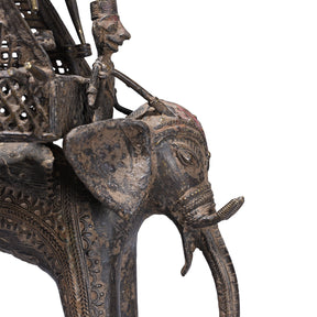 Bastar Brass Elephant From Chhattisgarh - 19th Century