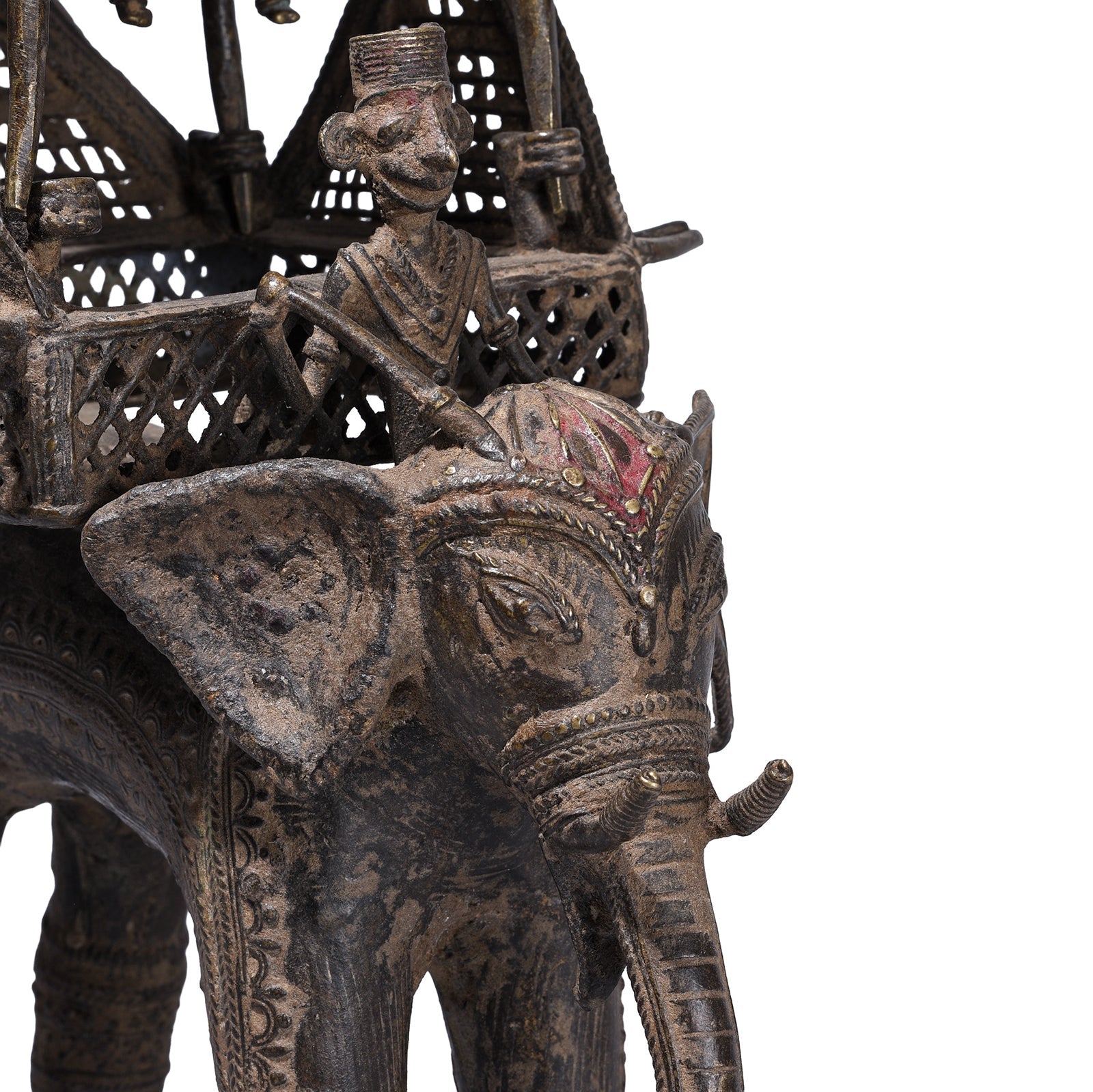 Bastar Brass Elephant From Chhattisgarh - 19th Century