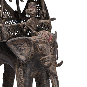 Bastar Brass Elephant From Chhattisgarh - 19th Century