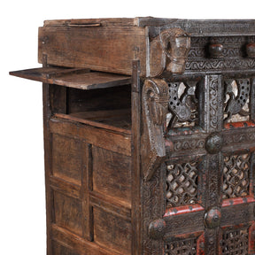 Teak Majus Dowry Chest From Saurashtra - 19th Century