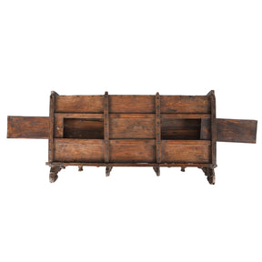 Teak Majus Dowry Chest From Saurashtra - 19th Century