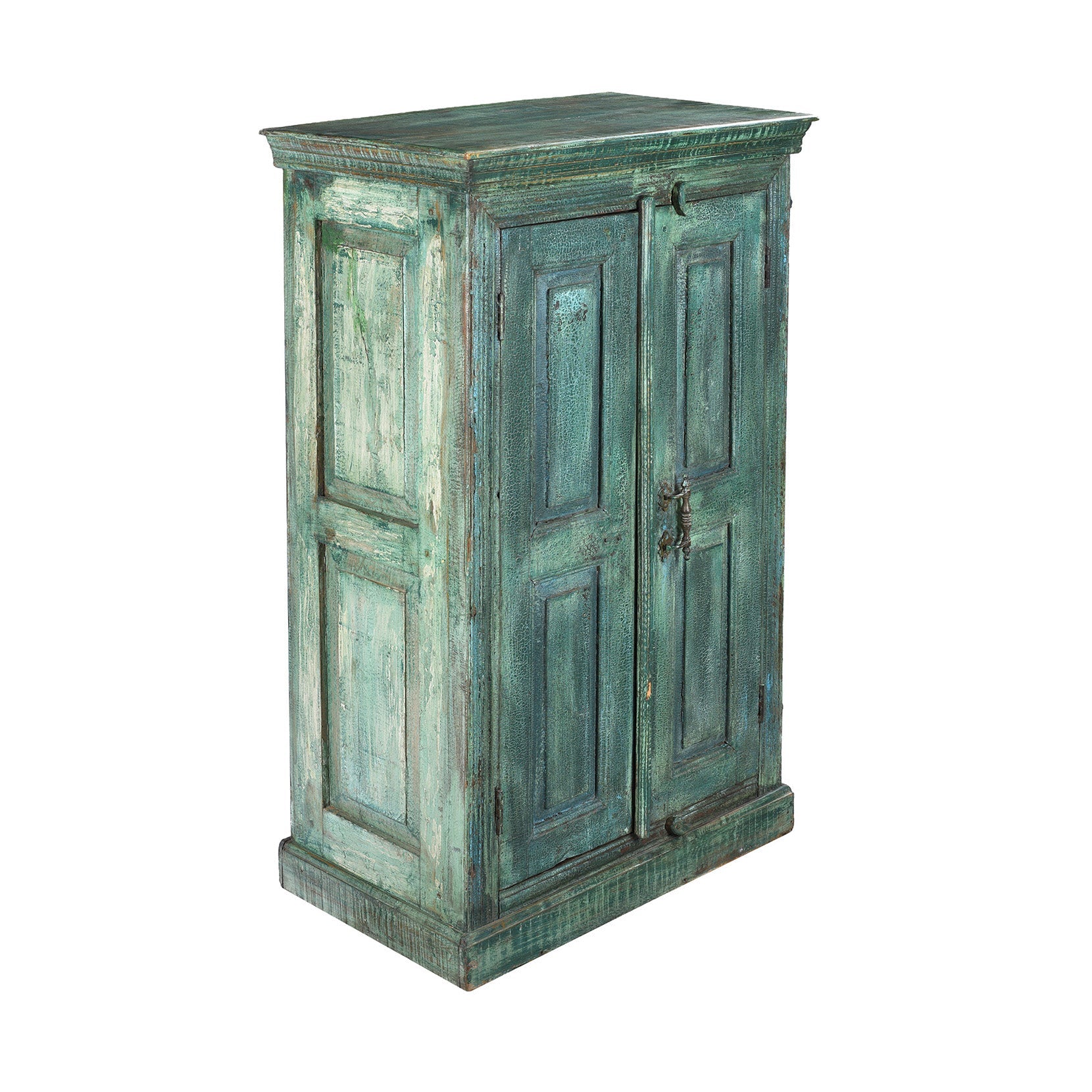 2 Door Cabinet Made From Reclaimed Teak