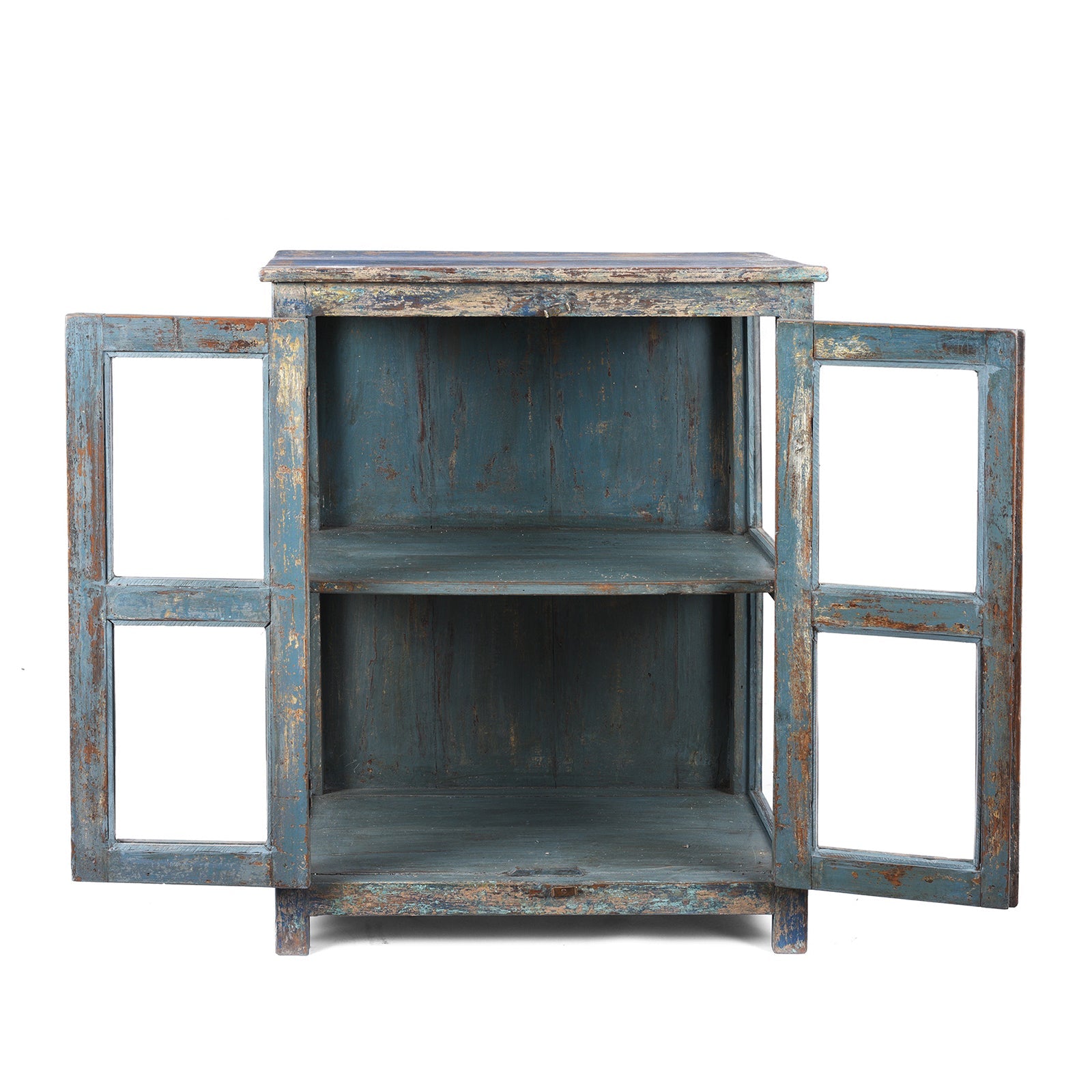 Teak Glazed Book Cabinet - Ca 1920'S