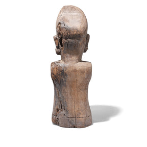 Carved Teak Rajasthani Figure - 19th Century
