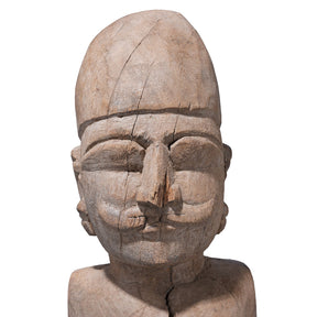 Carved Teak Rajasthani Figure - 19th Century