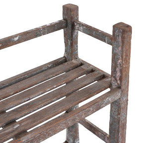 Slatted Teak Shelf From Rajasthan - Ca 1930