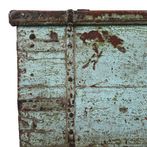 Painted Teak Coffee Table Chest - 19th Century