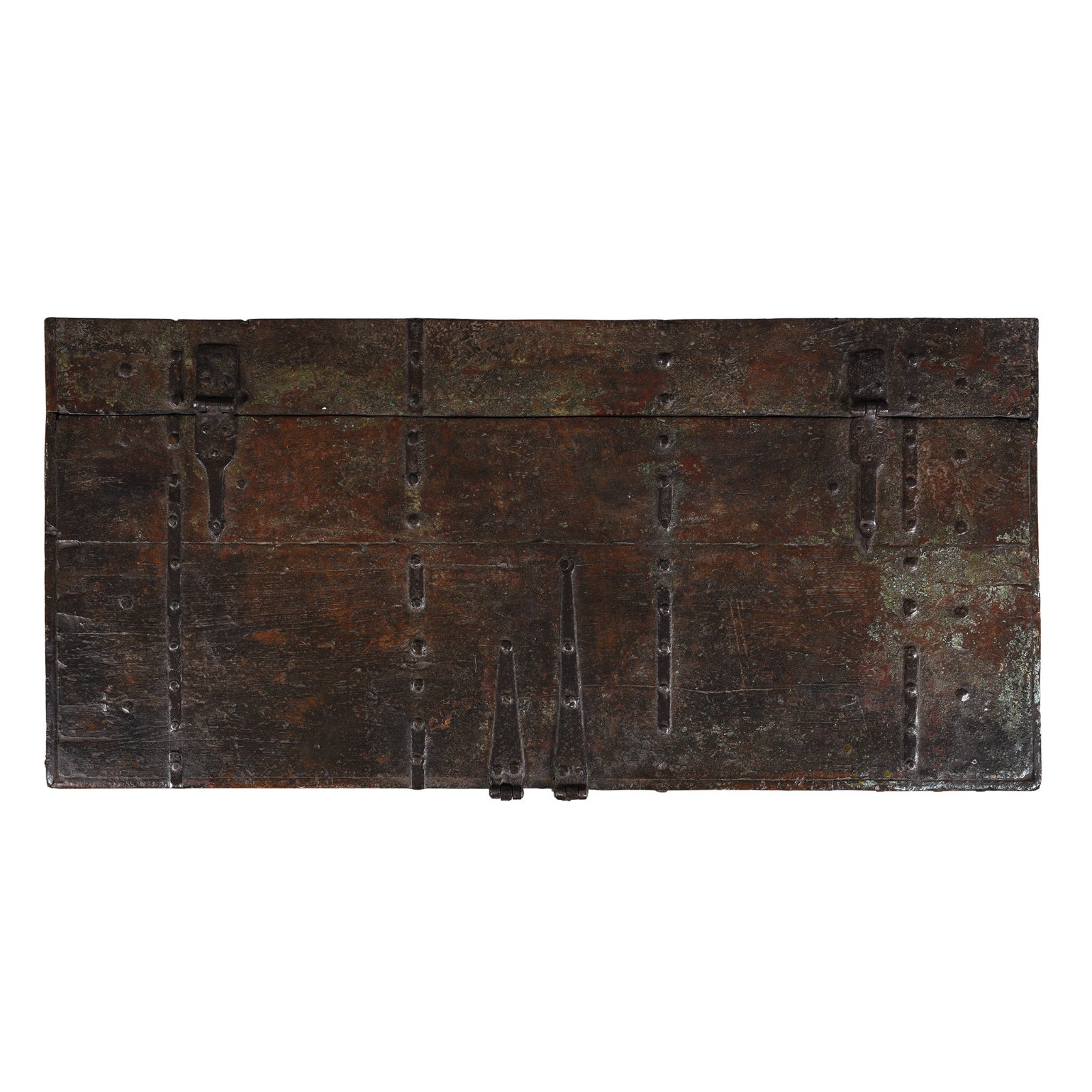 Painted Teak Coffee Table Chest - 19th Century